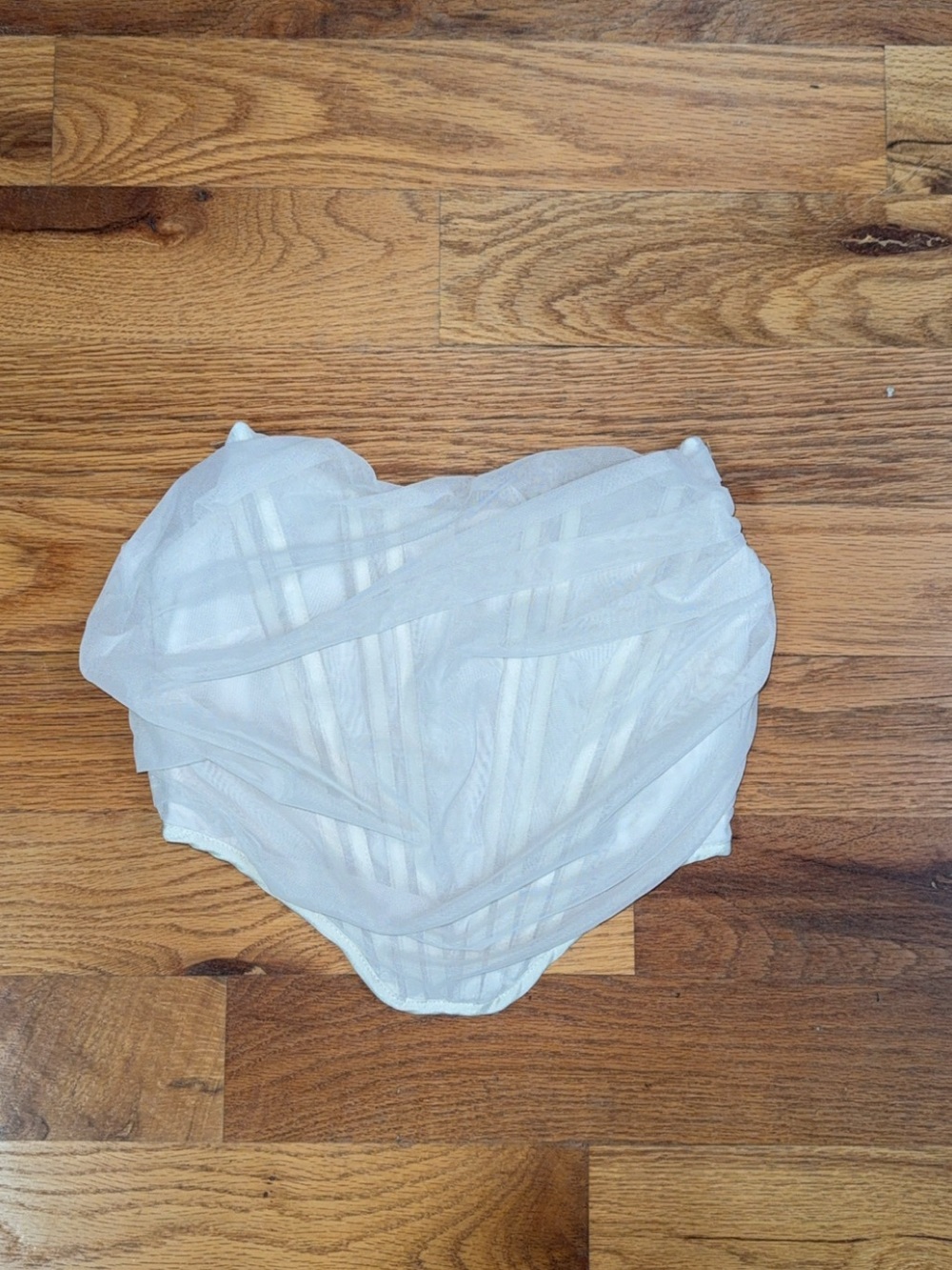 Akira White Corset Crop Top